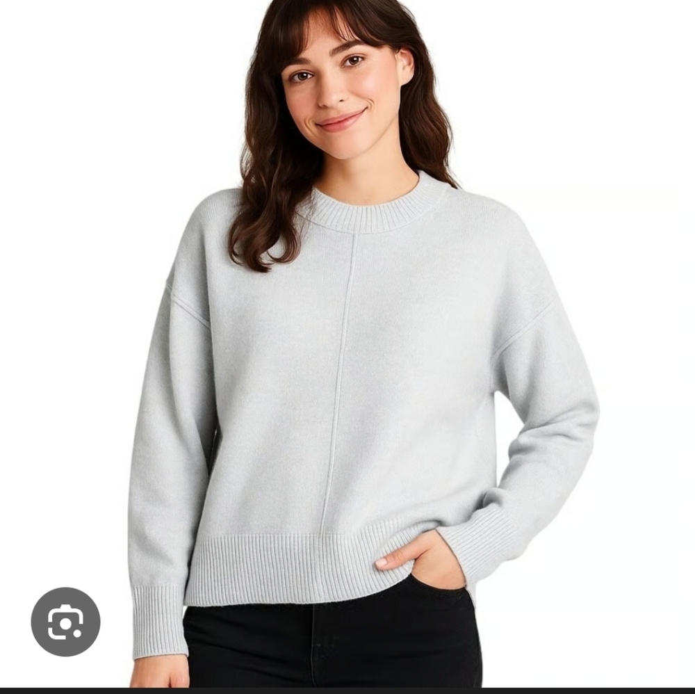 NWT Vince Camuto Light Blue Women's Oversized Cowl Neck Sweater Size M